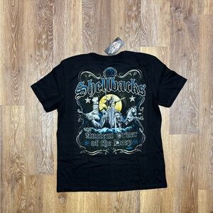 Black Graphic Short-Sleeve Tee